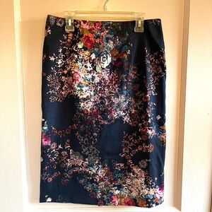 Floral pencil skirt